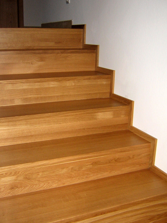 Treppen auf Beton · Eiche auf Beton