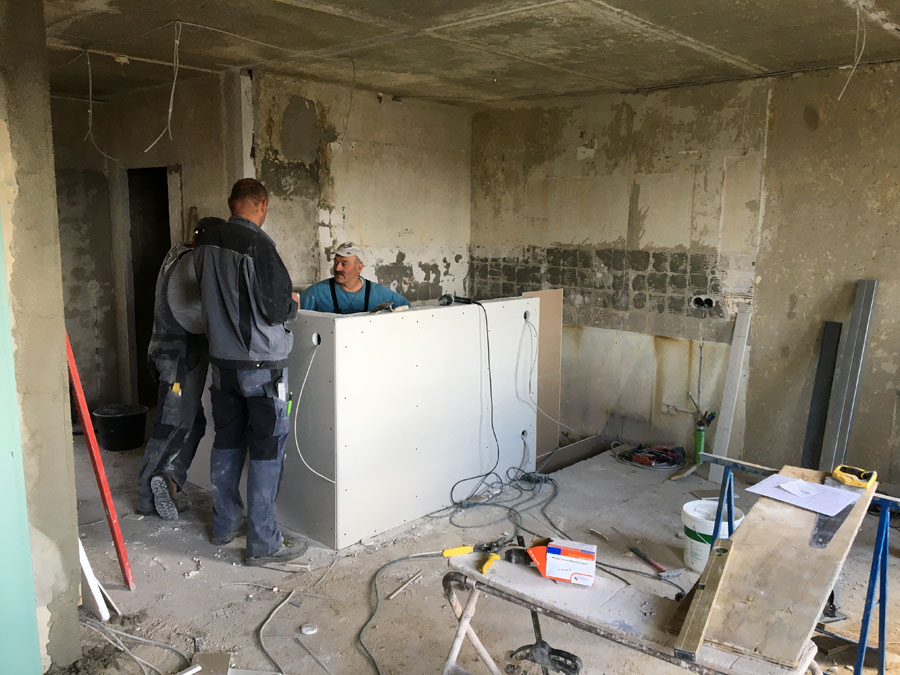 Hoch- und Wohnungsbau · Wohnungsumbau vorher